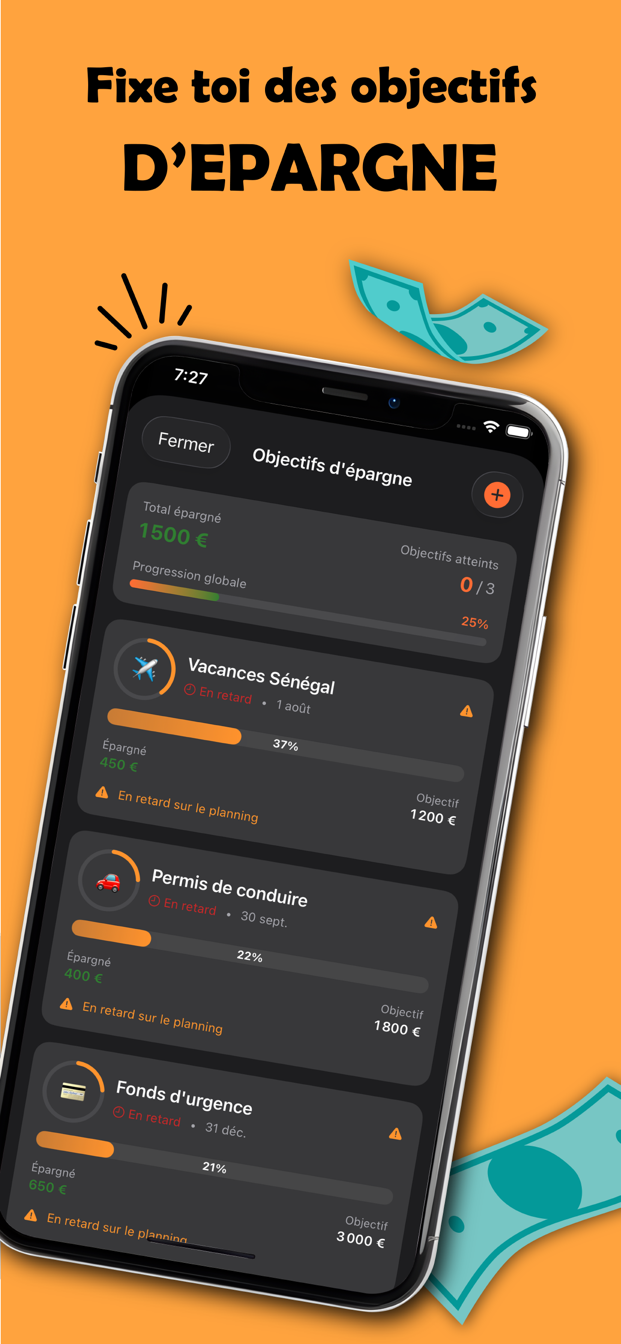 Objectifs d'épargne